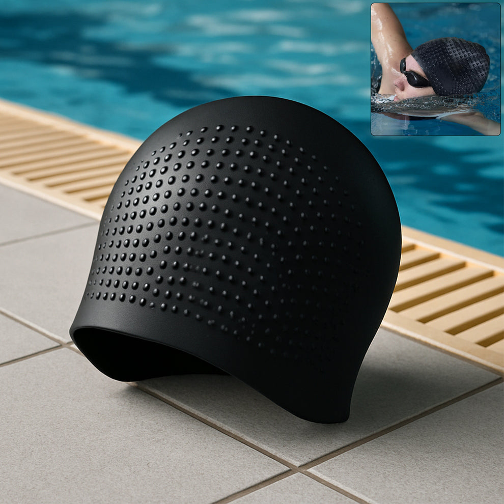 Konex Premium Silicone Swimming Cap – Waterproof & Comfortable Fit