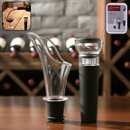 Premium Wine Pourer &amp; Vacuum Bottle Stopper Set (2 Pc)