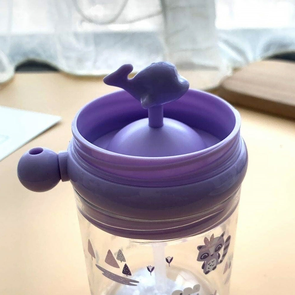 Whale Spray Sippy Cup (1 Pc) – Straw, Lid &amp; Spill-Proof Fun Water Bottle