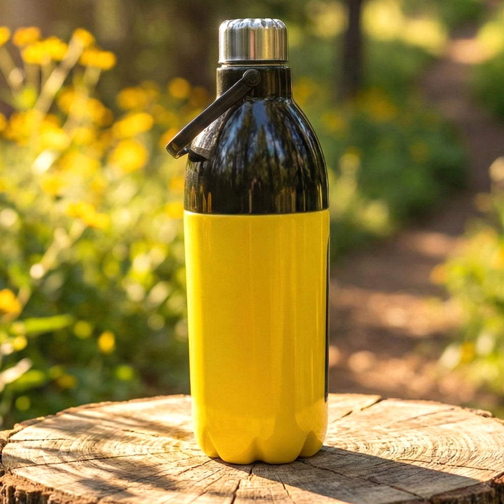 Leakproof Water Bottle with Carry Strap, Strong Lid and Easy Grip Design (1400 ML)