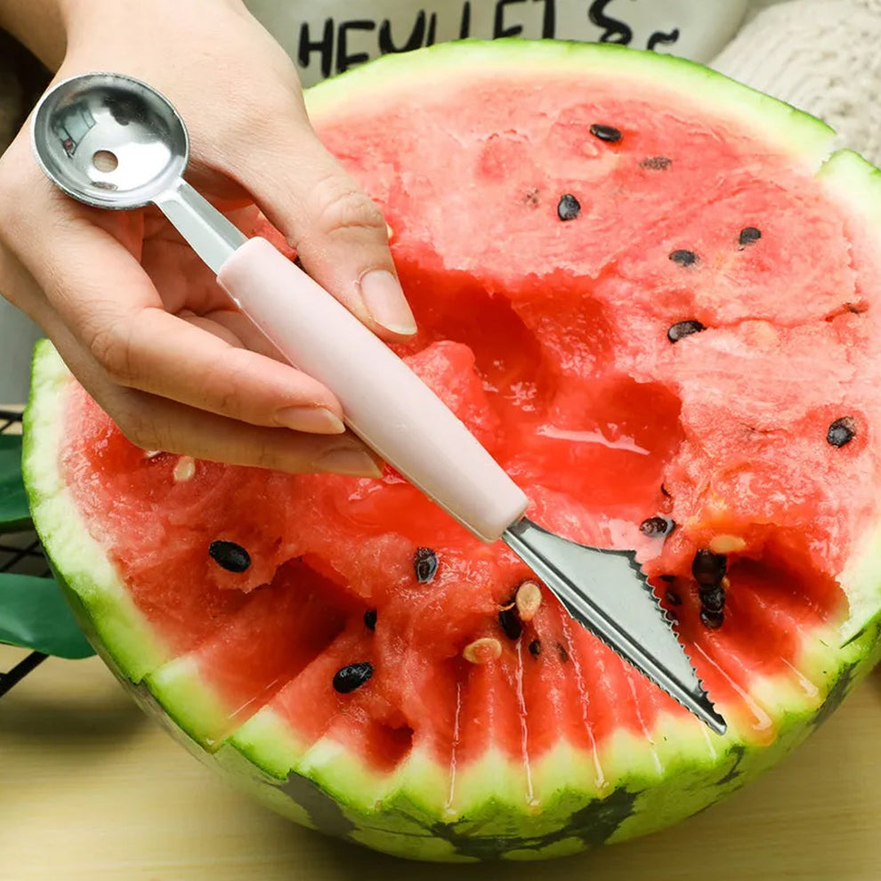 Multifunctional Fruit Scooper &amp; Peeler – Garnish Kit