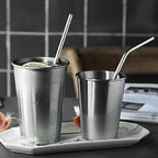 Reusable Stainless Steel Straws with Case (4 Pc Set)