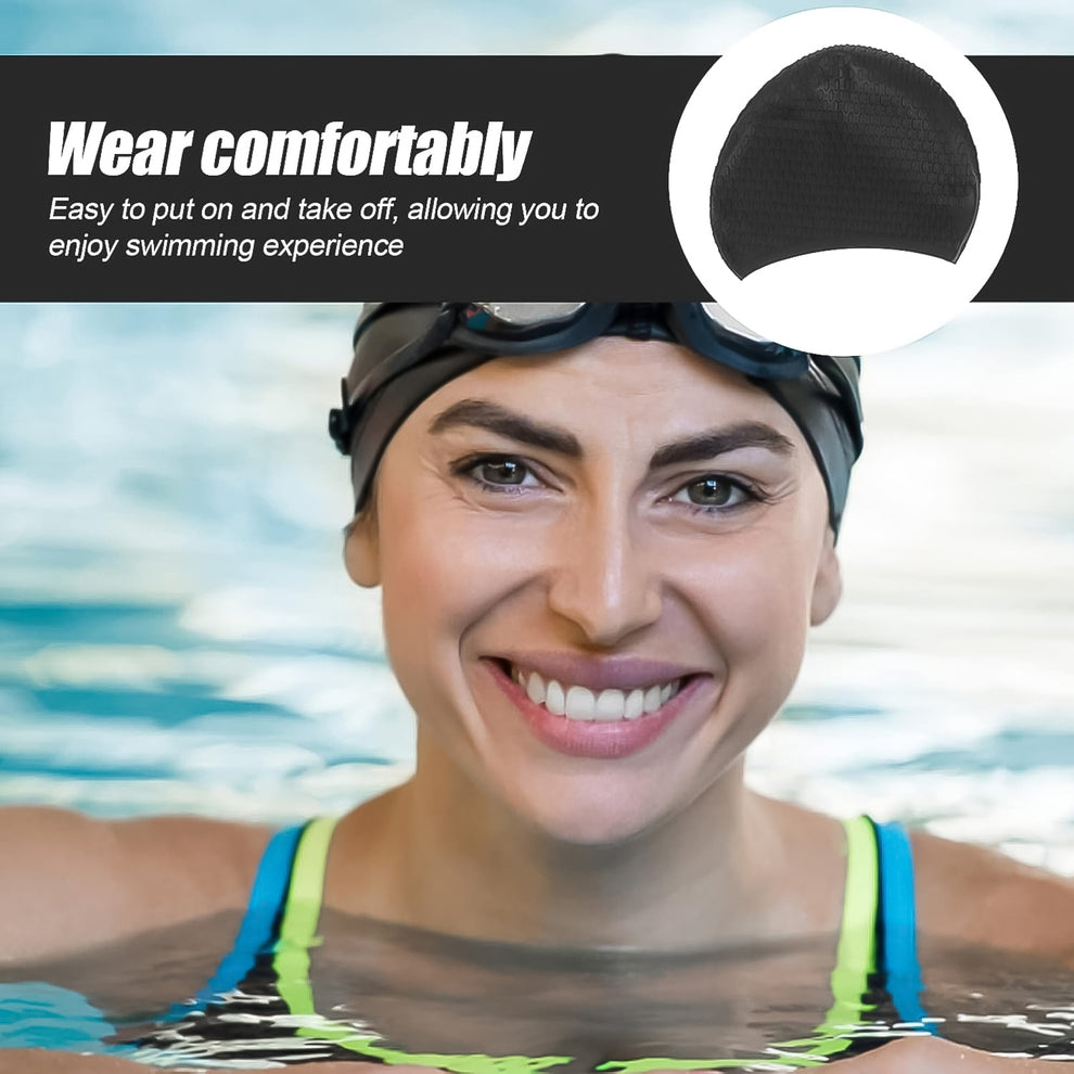 Konex Premium Silicone Swimming Cap – Waterproof & Comfortable Fit