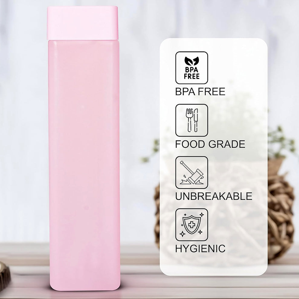 Square Plastic Water Bottle – 1000ml Leakproof BPA-Free (1 Pc)