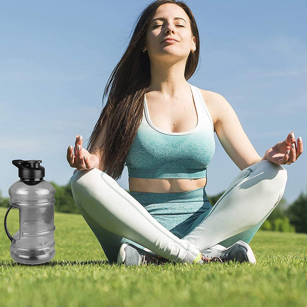 Sports Gym 1.5 Liters Gallon Water Bottle with Mixer & Strainer