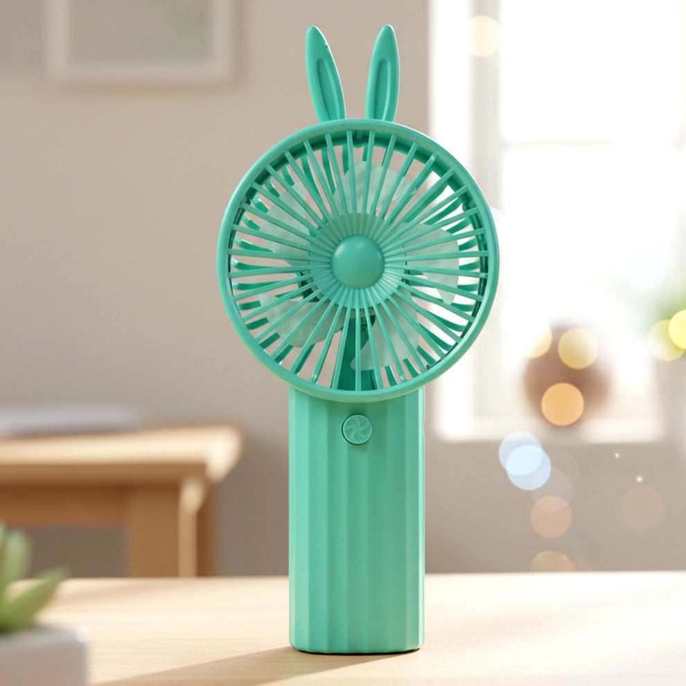 Cute Bunny Ear Mini Fan – Cool Breeze with Adorable Style