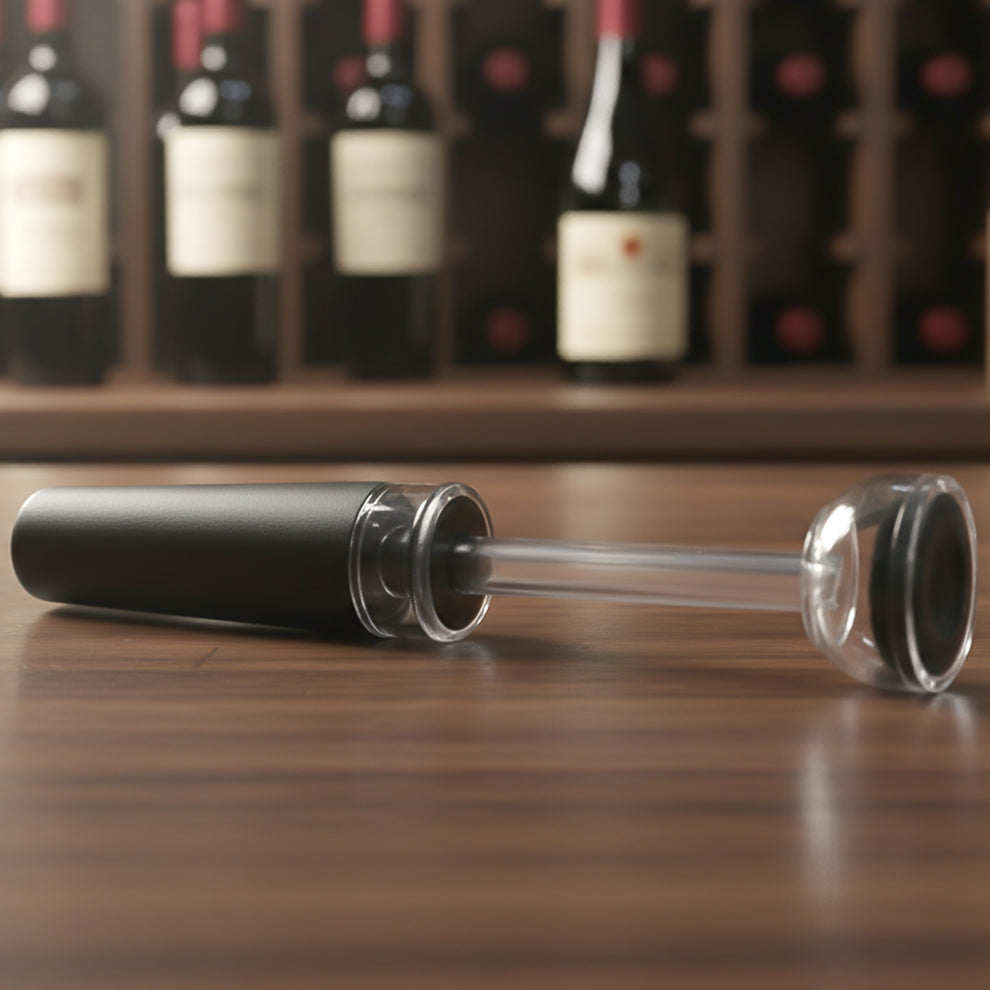 Premium Wine Pourer &amp; Vacuum Bottle Stopper Set (2 Pc)