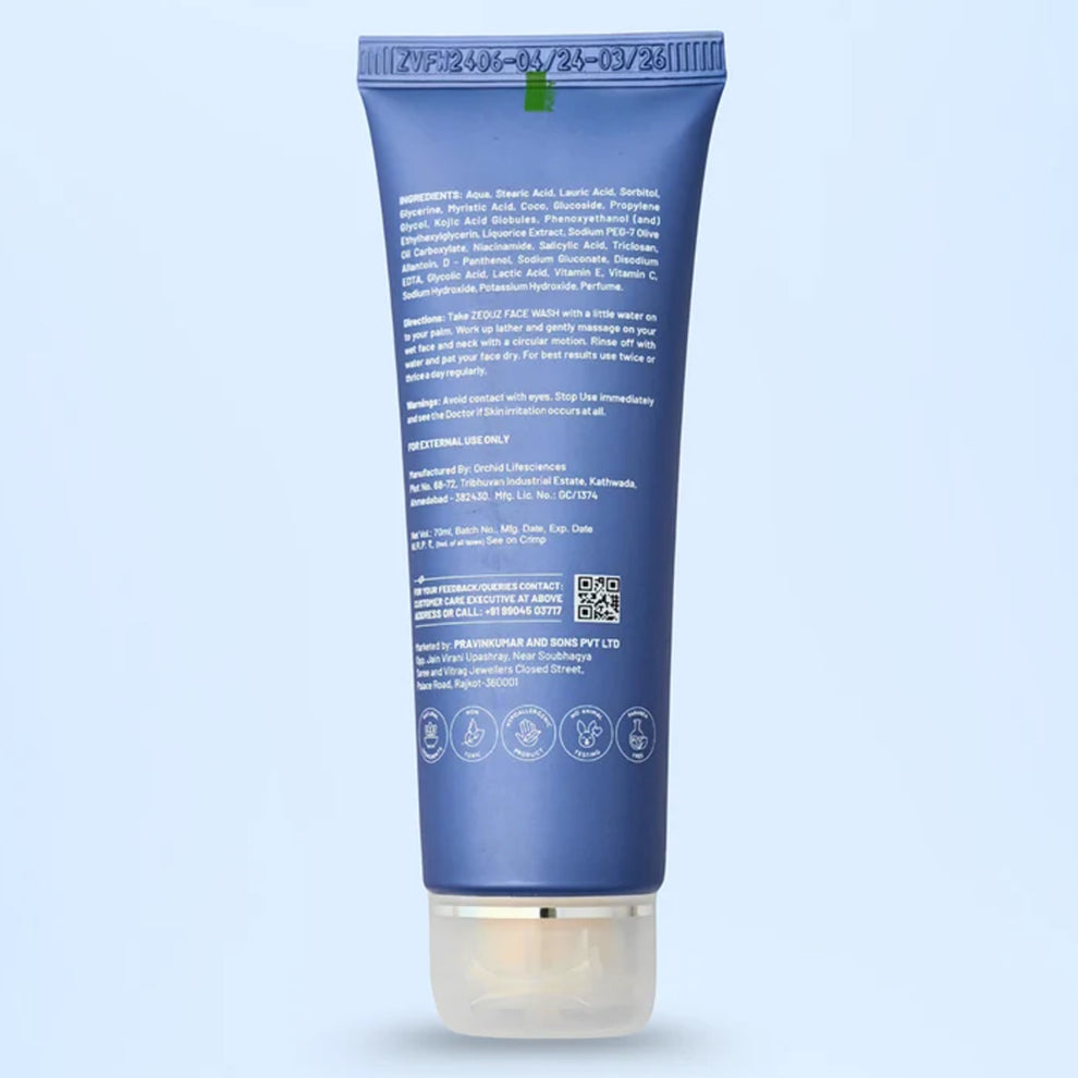 Zequz Vitamin C + E Brightening Face Wash (70 ML)