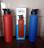 Stainless Steel Water Bottle – 1000ML Fridge Bottle (Mix Colour, 1 Pc)