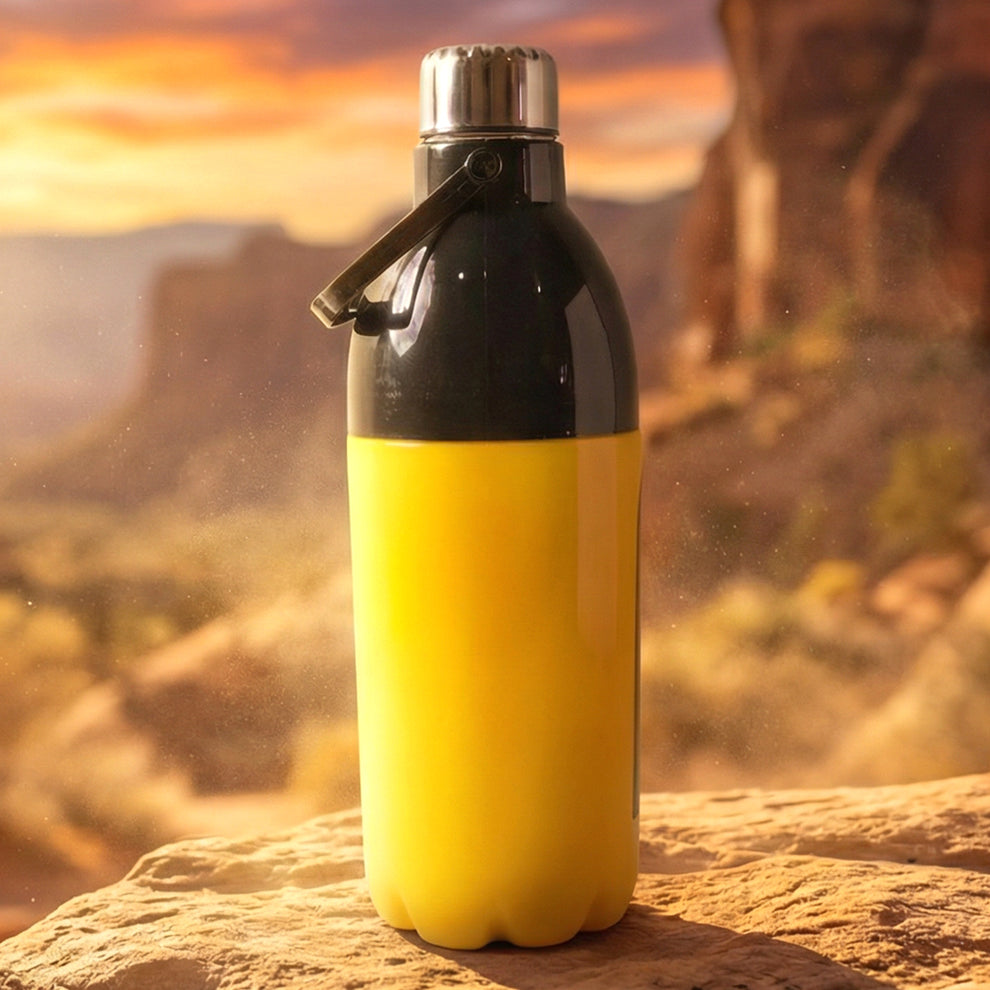 Leakproof Water Bottle with Carry Strap, Strong Lid and Easy Grip Design (1400 ML)