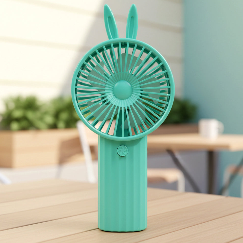 Cute Bunny Ear Mini Fan – Cool Breeze with Adorable Style