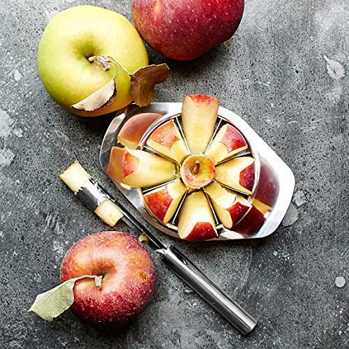 Stainless Steel Apple Cutter / Slicer with 8 Blades &amp; Handle