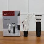 Premium Wine Pourer &amp; Vacuum Bottle Stopper Set (2 Pc)