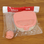 Plastic Lunch Box with Water Bottle Combo Set (1 Set)