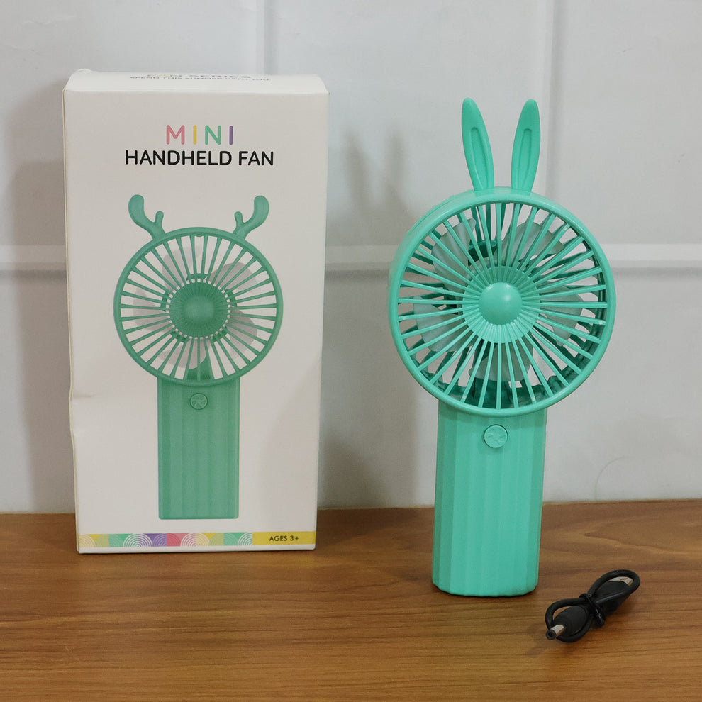 Cute Bunny Ear Mini Fan – Cool Breeze with Adorable Style