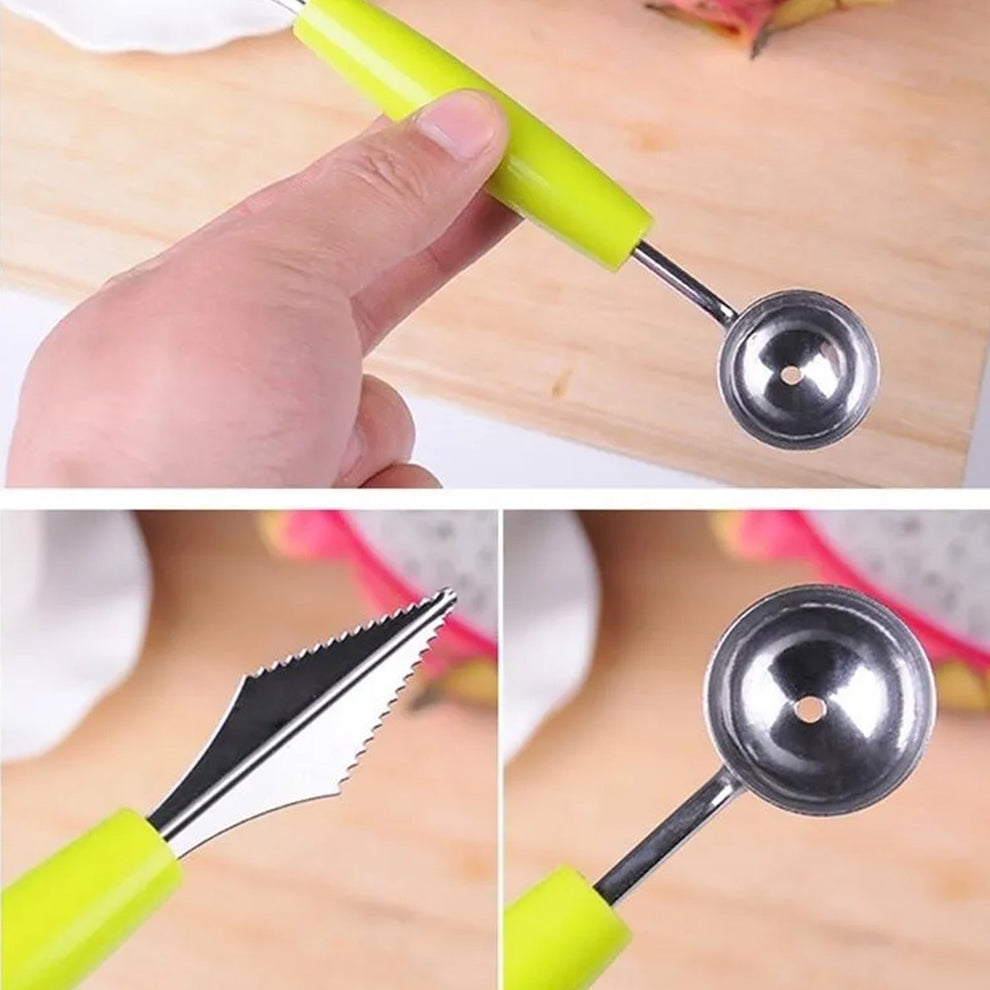 Multifunctional Fruit Scooper &amp; Peeler – Garnish Kit