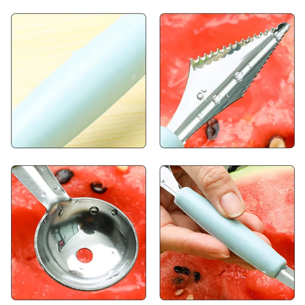 Multifunctional Fruit Scooper &amp; Peeler – Garnish Kit