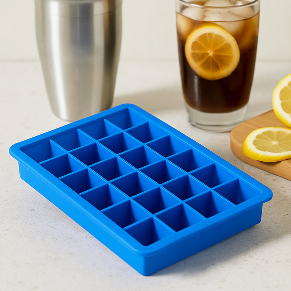 Silicone Ice Cube Tray – 24 Cavity Multicolor Ice Mold