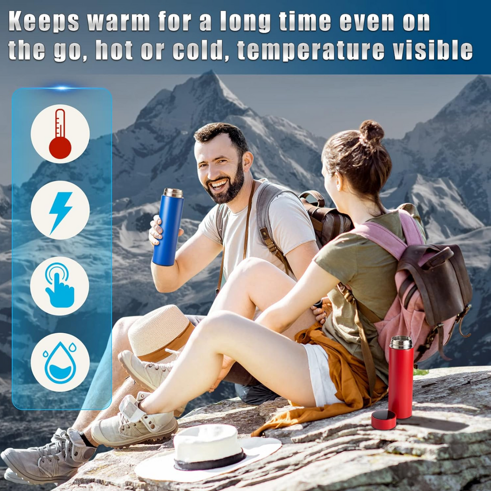 Vacuum Insulated Water Bottle with LED Temperature Display (1 Pc)