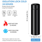 Vacuum Insulated Water Bottle with LED Temperature Display (1 Pc)