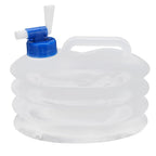 Outdoor Camping Collapsible Water Container with Carry Handle &amp; Tap Valve