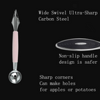 Multifunctional Fruit Scooper &amp; Peeler – Garnish Kit