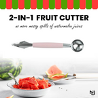 Multifunctional Fruit Scooper &amp; Peeler – Garnish Kit