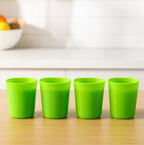 Plastic Drinking Glass Set – For Milk, Water &amp; Juice (Pack of 4)