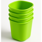 Plastic Drinking Glass Set – For Milk, Water &amp; Juice (Pack of 4)