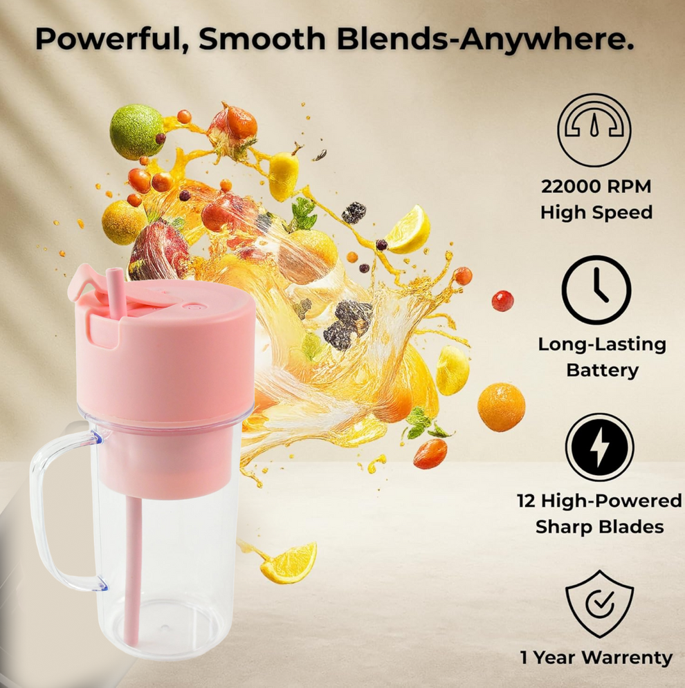 Portable Crusher Juicer – Fresh Juice Anytime, Anywhere