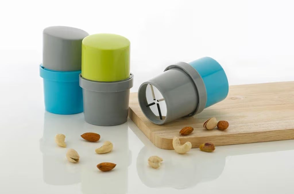 3-in-1 Dry Fruit Cutter – Slice, Chop & Grind in Seconds