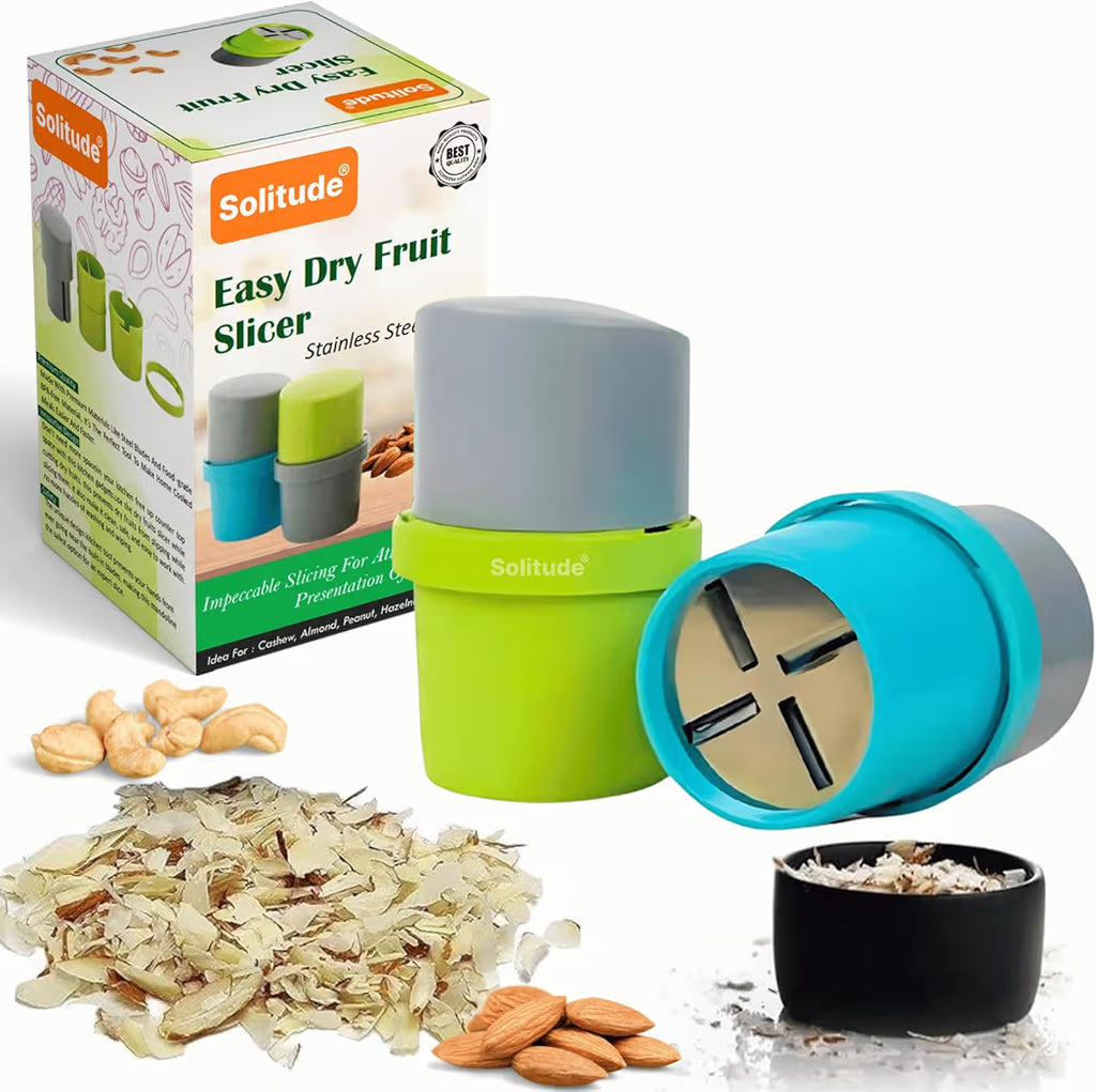 3-in-1 Dry Fruit Cutter – Slice, Chop & Grind in Seconds
