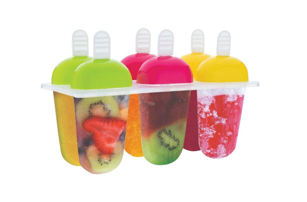 6 Pcs Multicolor Kulfi & Ice Cream Mold Set – Homemade Frozen Treats Made Easy