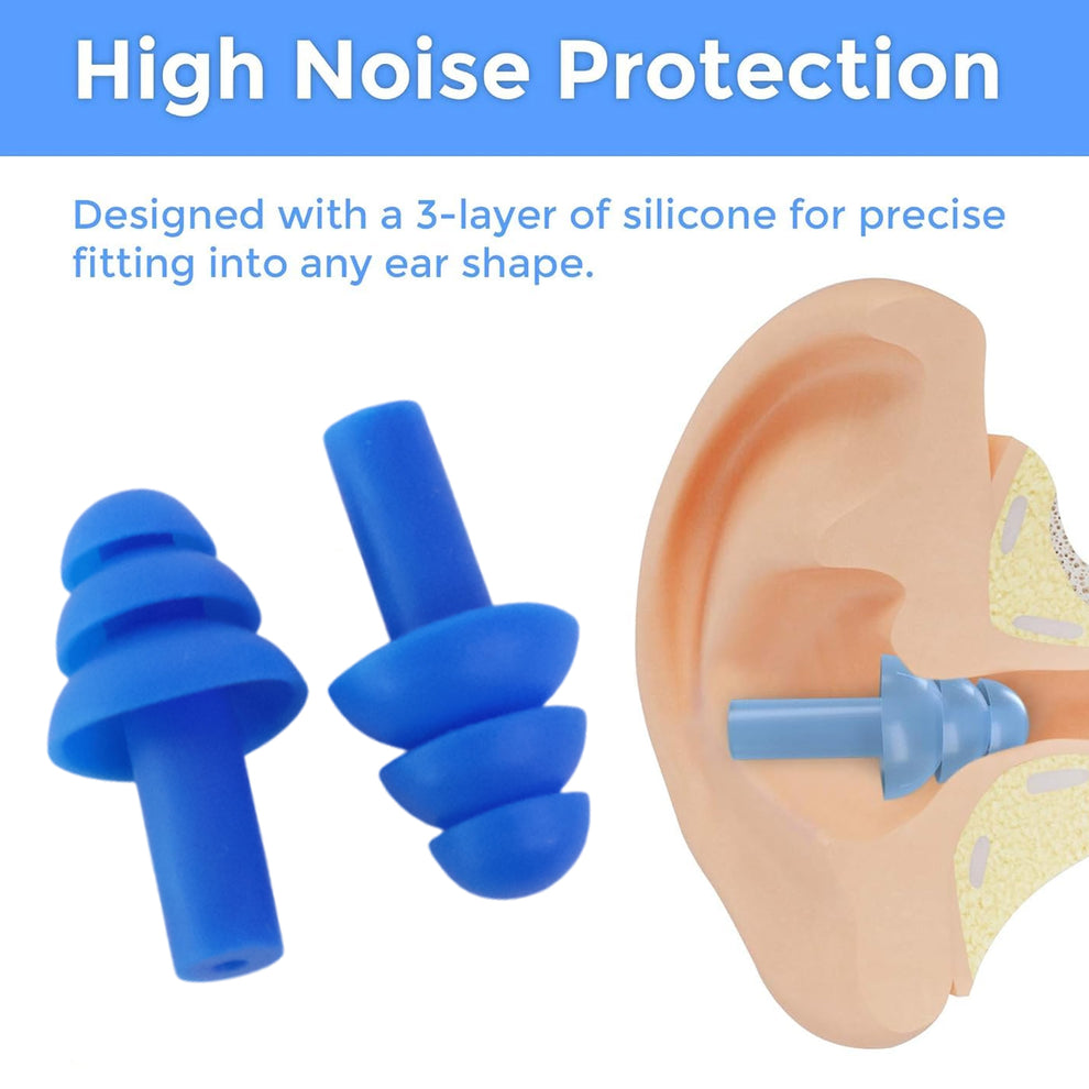 Reusable Silicone Swimming Ear Plugs (Set)