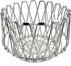 Multipurpose Fruit Basket – Stainless Steel Wire Bowl (Foldable)