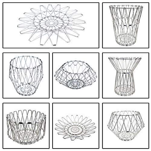 Multipurpose Fruit Basket – Stainless Steel Wire Bowl (Foldable)