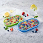 30 Grid Silicone Ice Cube Tray with Lid (Pack of 2)