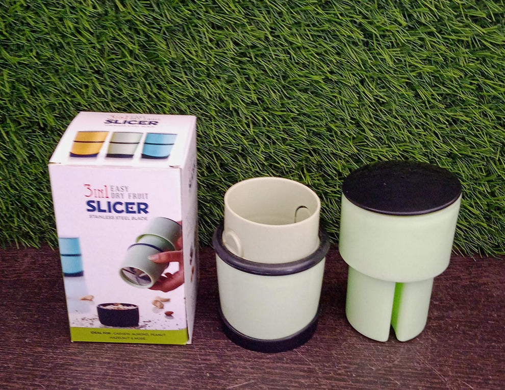 3-in-1 Dry Fruit Grinder & Slicer – Smart Kitchen Helper