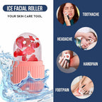 Face Ice Roller for Men & Women – Reusable & Unbreakable Face Massager for Glowing Skin (pack of 2)