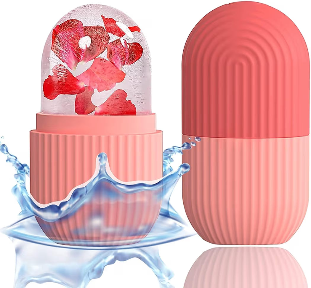 Face Ice Roller for Men & Women – Reusable & Unbreakable Face Massager for Glowing Skin (pack of 2)