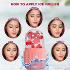 Face Ice Roller for Men & Women – Reusable & Unbreakable Face Massager for Glowing Skin (pack of 2)
