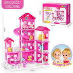vamei 4 Tier Dollhouse with 9 Rooms and Dollhouse