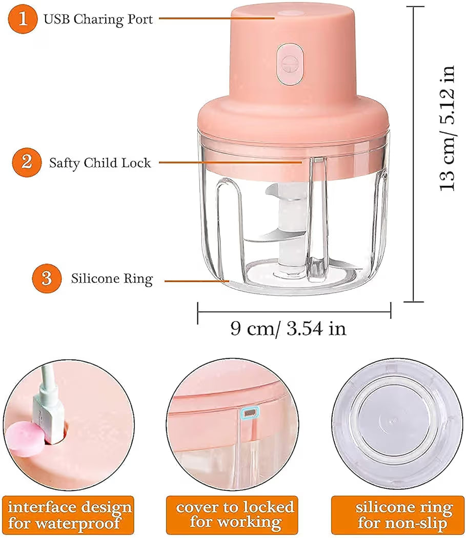 Electric Mini Chopper – Quick Chopping in One Touch