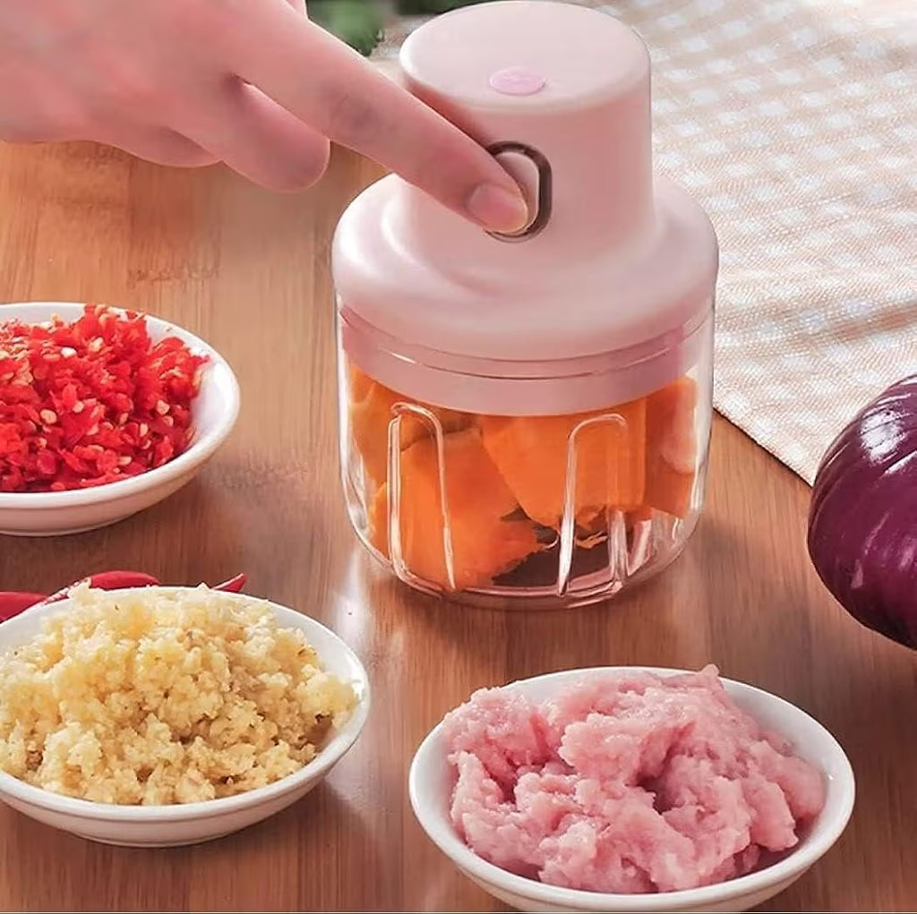 Electric Mini Chopper – Quick Chopping in One Touch