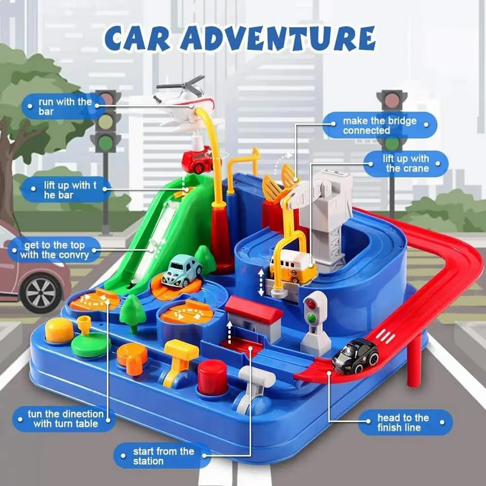 Storio Car Race Track – High-Speed Racing Fun for Kids