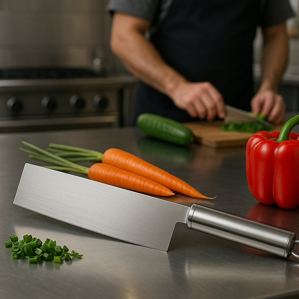 Professional Stainless Steel Vegetable Cleaver Knife 1 Pc