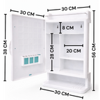 WALL-MOUNTED MIRROR CABINET 12X21inch