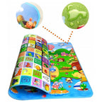 Waterproof Double Side Baby Play Floor Mat For Kids Home With Bag (Size 120 X 180cm)