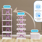Foldable Shoe Rack (1 Pc, 6 Layers)