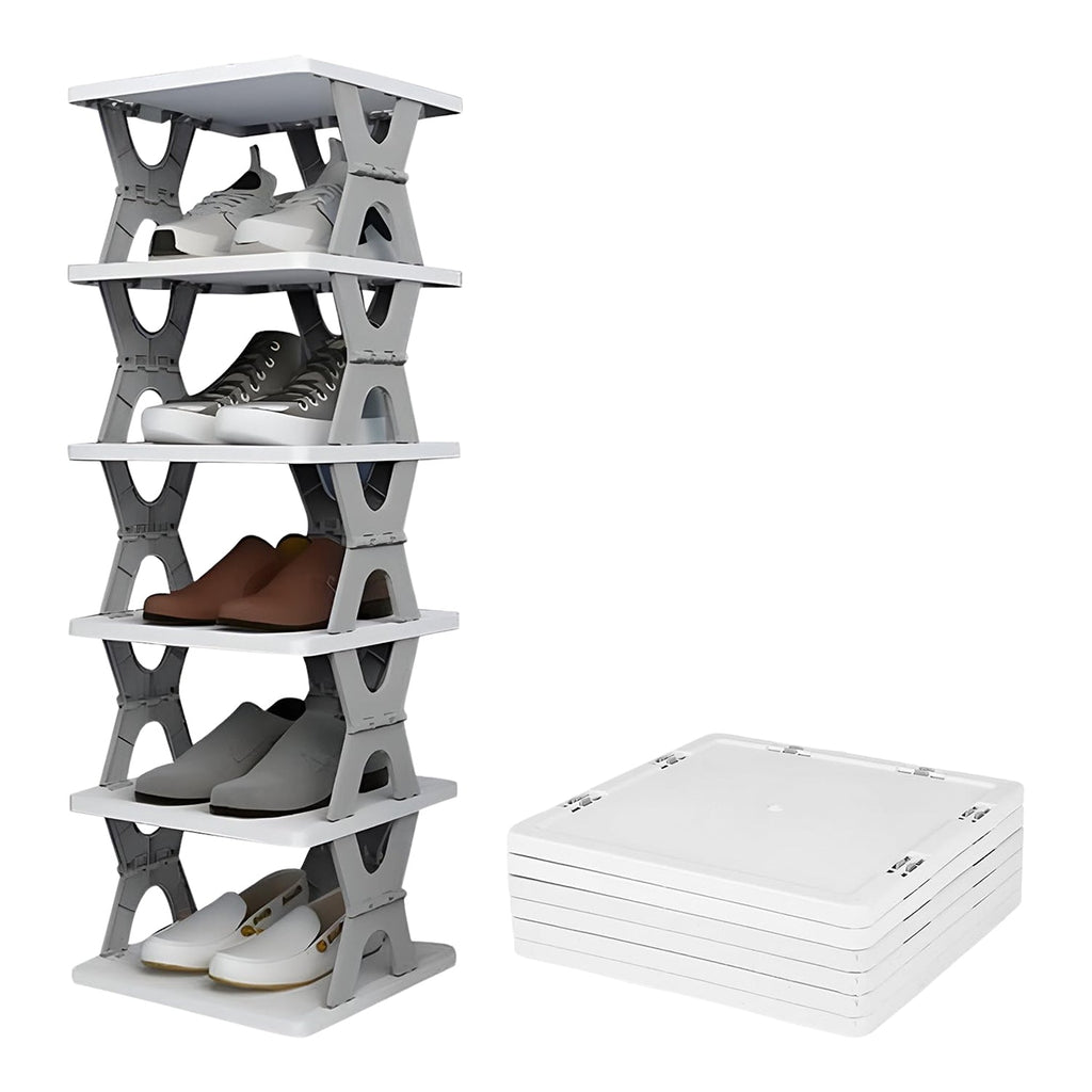 Foldable Shoe Rack (1 Pc, 6 Layers)